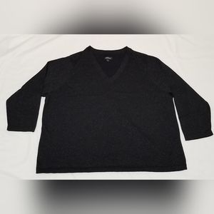 Avenue Pullover Black Sparkly Sweater in Size 26/28